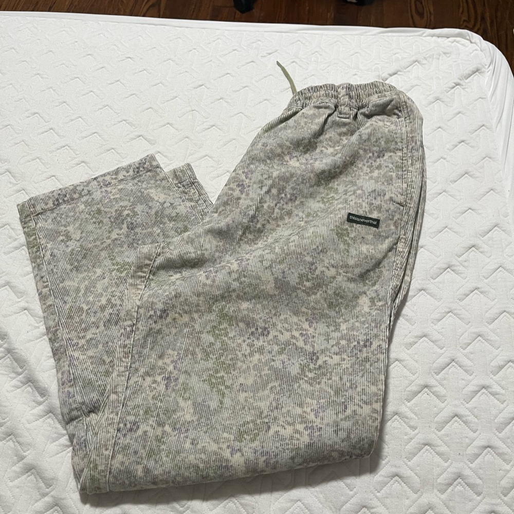 Thisisneverthat floral corduroy pants